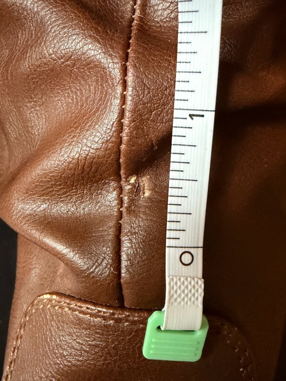 G by Guess Women's Tall Slouchy Leather Boots in Warm Brown - Picture 8 of 8